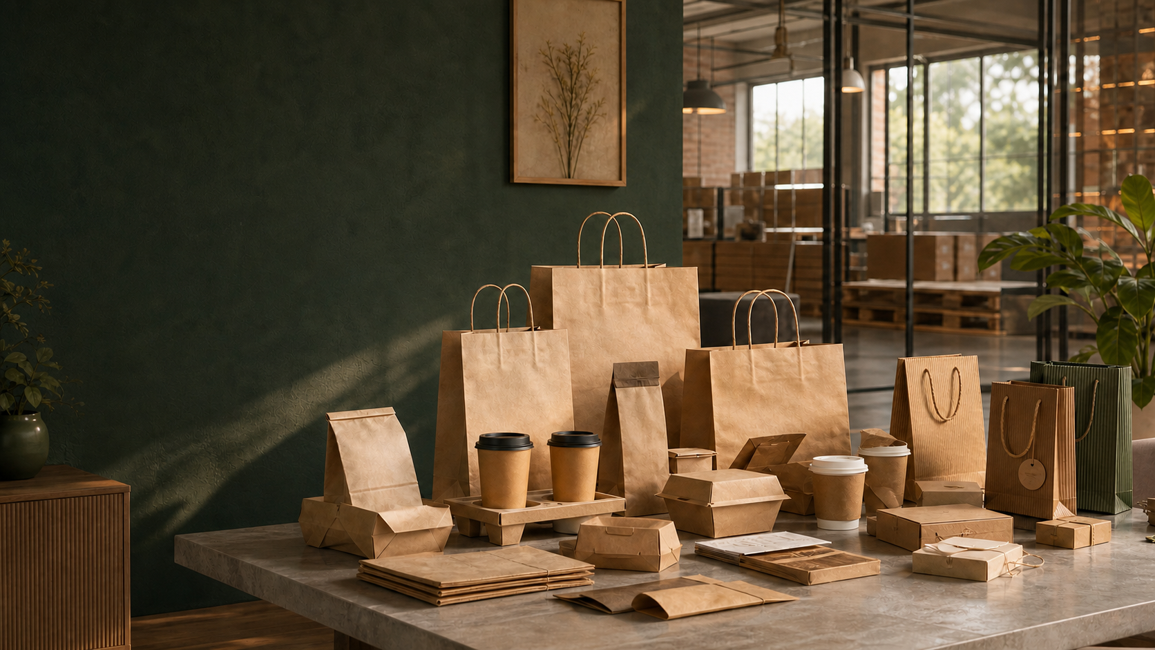 Custom food packaging paper bags gift bags and labels